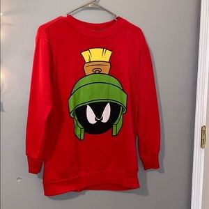 Red cartoon sweater no hood